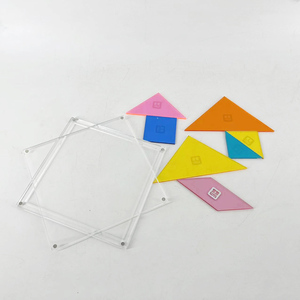 Rompecabezas De Tangram Juego <span class=keywords><strong>Puzzle</strong></span> Board da viaggio in sette <span class=keywords><strong>pezzi</strong></span> con taglio Laser divertente Set di giocattoli <span class=keywords><strong>Puzzle</strong></span> in acrilico Tangram - Product Image 2