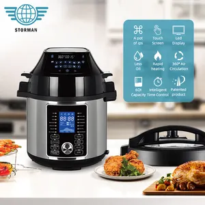 New Model Programmable 17 Cooking Functions 2 In 1 Pressure Cooker Air Fryer