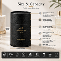 Emballage personnalisé en tube de carton, boîte ronde en kraft de luxe, toutes tailles, impression de logo pour parfum, bougie, cosmétique, cadeau