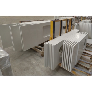 Encimeras de Cuarzo Blanco de Alta Calidad, Modernas y Sencillas, para Mesas de Centro y Baños - Product Image 5