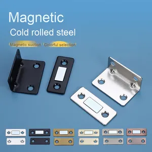 <span class=keywords><strong>Porte</strong></span> d'armoire magnétique moderne ultra-mince en acier inoxydable <span class=keywords><strong>fermeture</strong></span> <span class=keywords><strong>coulissante</strong></span> facile à tiroir pour le perçage d'installation <span class=keywords><strong>de</strong></span> salon - Product Image 2