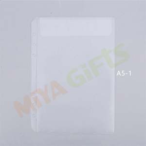 <span class=keywords><strong>Classeur</strong></span> personnalisé A5A6A7 <span class=keywords><strong>plastique</strong></span> dépoli transparent clair 2 poches <span class=keywords><strong>pochette</strong></span> à chargement par le haut dossiers en pvc pour planificateur - Product Image 2