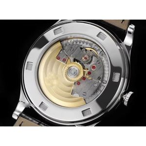 Montre mécanique de luxe automatique en cuir de vachette pour femmes et hommes, avec mouvement 324 de haute qualité, lunette sertie de diamants et calendrier, idéale pour le dropshipping - Product Image 5