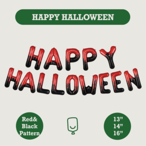 Banderole Ballon Aluminium Happy Halloween Imprimé Déco Fabricant Personnalisé OEM Mylar Usine Auditée FAMA BSCI Sedex - Product Image 1