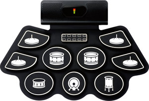 Hifing HiFing Teclado de Jazz Portátil de Silicona, Kits de Batería Electrónica Enrollables Digitales Portátiles - Product Image 2