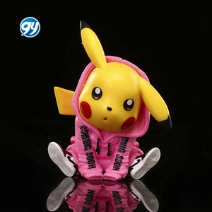 3Pcs <strong>Hoodie</strong> Pikachu Figure Anime Cartoon Electric Mouse Doll Toy Statue - Product Image 4