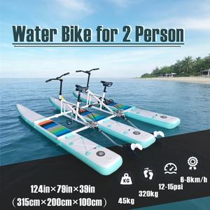 Vélo aquatique gonflable à hélice pour 2 personnes avec <span class=keywords><strong>trois</strong></span> pontons en Drop Stitch pour les loisirs aquatiques - Product Image 2