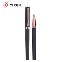Stylo plume rétractable en métal YIREN personnalisable et effaçable pour Frixion Ball Knock, ensemble RE Kuru Toga, pour étudiants et finance, 0,38 mm