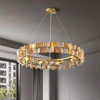 Lustre de style Art déco à hauteur réglable, verre ambré en forme de papillon, salon, suspension, luminaires suspendus