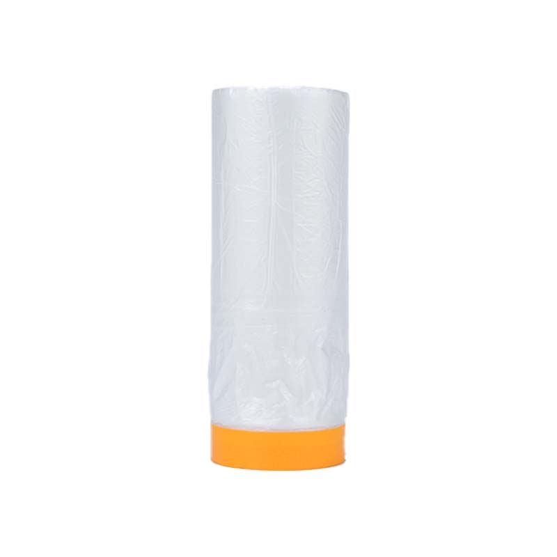 Window Waterproof Transparent Pre Taped Protective Rice Paper Self Adhesive Masking Tape Film