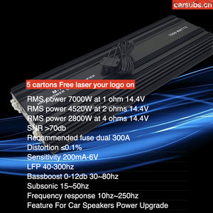 <span class=keywords><strong>Korea</strong></span> Board Auto Subwoofer Versterker Rms 7000W Klasse D Max 1 Ohm Piek 14000W Spl Sterke Bas Monoblock Auto Versterker - Product Image 3