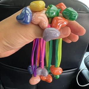 MYLULU Yiwu agente venta al por mayor hecho a mano Multi colores <span class=keywords><strong>cord</strong></span>ón elástico utilizado para aldaba bola lazos para el cabello hacer manualidades DIY - Product Image 6