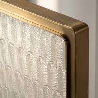 Cloison en verre métallique de qualité professionnelle, écran en verre encadré de métal de luxe, conception personnalisée pour la décoration des halls de centres commerciaux