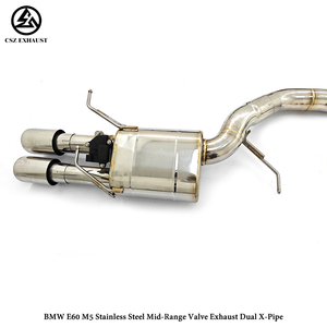 Sistema de Escape Catback de Acero Inoxidable 304 con Silenciador Valvetronic para <span class=keywords><strong>BMW</strong></span> <span class=keywords><strong>M5</strong></span> E60 E61 5.0L <span class=keywords><strong>V10</strong></span> (Control Remoto) - Product Image 4