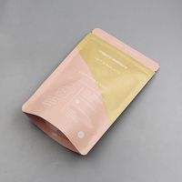 Sac d'emballage imprimé personnalisé écologique 100g, pochette debout pour puces recyclable, sac en papier Kraft pour thé et café