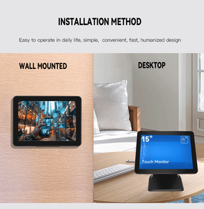New 15 "RoHS công nghiệp cảm ứng điện dung màn hình Màn hình IP65 không thấm nước VGA USB HD POS kiosk Anh Ấy ATM cảm ứng LED hiển thị - Product Image 4