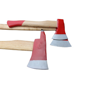 Hache d'incendie à double lame de qualité industrielle du fabricant chinois Hache de survie d'urgence Poignée en bois Outil d'équipement de <span class=keywords><strong>pompier</strong></span> - Product Image 3