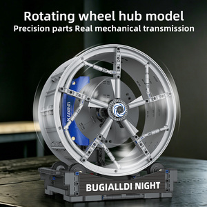 Superauto Bu Jia Dark Night Sound Wheel Pendulum MOC, Juego de Bloques de Construcción de Plástico con Manivela, Modelo de Juguete que Puede Instalarse con Juguetes Eléctricos - Product Image 2