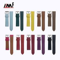 Bracelets de montre en cuir Saffiano de qualité supérieure, respirants et confortables, 21 mm, pour Apple Watch