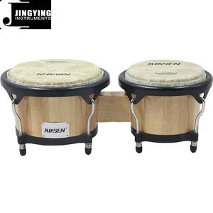 2025 Jingying Music Bongo Drums, venta al por mayor 7 + 8,5 pulgadas instrumento de percusión de madera de goma tailandés Bongo Drums - Product Image 4