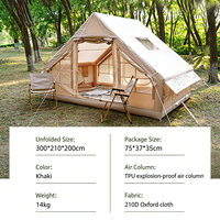 Tente gonflable de camping extérieure, grande, imperméable, pour plusieurs personnes, personnalisable