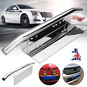 Soporte de Montaje Plateado para Barra de Luces Delantera de Coche, Soporte para Matrícula de Coche, Soporte para Barra de Luces de Matrícula Delantera de Automóvil - Product Image 1