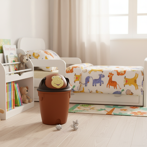 CASAMAX WL AO-0008E Cestino per Rifiuti in Plastica Design Animale - 23*33 CM Capacità 9.8L - Cestino per Rifiuti da Interno Design Scimmia per Uso Domestico - Product Image 3