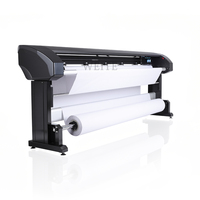 Plotter de corte e impresión de contornos de patrones de papel para prendas de vestir, de gran venta, con inyección de tinta