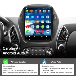 Autoradio HFMidia 10,4 pouces avec écran vertical, Bluetooth, lecteur multimédia vidéo pour Hyundai Tucson IX35, CarPlay sans fil, lecteurs auto - Product Image 4