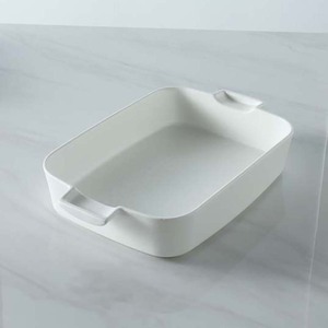 Ensemble de plats à pâtisserie en porcelaine blanche mate pour la cuisine, moule à pain antiadhésif, <span class=keywords><strong>plat</strong></span> de cuisson rectangulaire, ensemble de plats à pâtisserie durables - Product Image 5