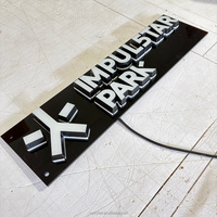 Letrero Luminoso Personalizado con Letras de Canal 3D con Retroiluminación LED, Logotipo Comercial Iluminado en Acrílico para Decoración de Fachada de Tienda