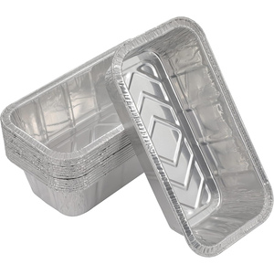 Bacs de cuisson rectangulaires en aluminium robustes 21 x 13 pouces avec couvercle en aluminium, résistants au four, qualité alimentaire 90g/100g/120g - Product Image 1
