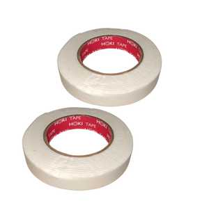 Double Tape Foam Hoki Color White 22mm x 3m - 2mic offre une forte adhérence idéale pour les tâches de peinture et de décoration - Product Image 1