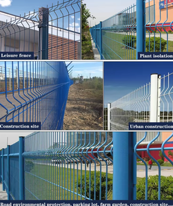 Recinzione V-Mesh 3D Curva, Pannelli di Recinzione in Filo Saldato Verniciato a Polvere, Recinzione di Sicurezza per Giardino in Acciaio, Design Modulare Trasparente - Product Image 6