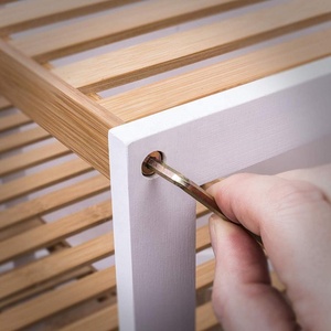 4 Tier Natural Bamboo <strong>Shoe</strong> Racks Stands <strong>White</strong> Side Shelf Bedroom Holder <strong>Storage</strong> for 16 Pairs <strong>Shoe</strong> Rack Stack for Home - Product Image 5
