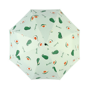 Fruit Umbrella 11 Automatic Folding Sun And Rain Umbrella With Avocado Design For Men And Women UV Protection - Product Image 5