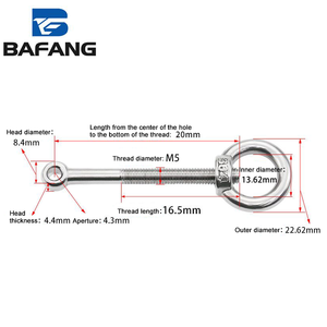 304 Stainless Steel Eye Ring Nut <strong>Swivel</strong> Screw Set <strong>Swivel</strong> Bolt Nuts Complete Eye Ring <strong>Swivel</strong> Screws - Product Image 5