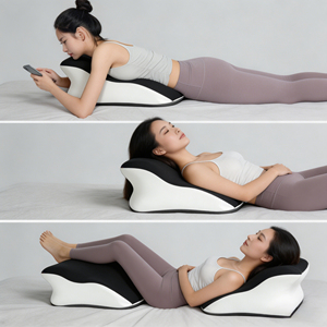 Oreiller cervical en mousse à mémoire de forme haute densité avec housse tricotée pour le <span class=keywords><strong>bien</strong></span>-être sexuel des couples et les positions intimes - Product Image 2