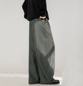 <span class=keywords><strong>Pantaloni</strong></span> Larghi <span class=keywords><strong>Plissettati</strong></span> Vintage, <span class=keywords><strong>Pantaloni</strong></span> Dritti Casual da <span class=keywords><strong>Uomo</strong></span>, <span class=keywords><strong>Pantaloni</strong></span> Sportivi Anti-Pilling, Anti-Piega, Traspiranti e Comodi - Product Image 4