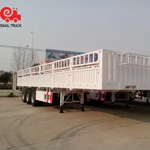 사용된 40ft 트레일러 세미트레일러 트럭 납품 상품을 위한 3 개의 차축 트레일러