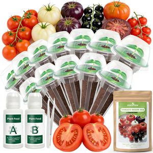 Kit de Cápsulas Hidropónicas para Tomates, Compatible con <span class=keywords><strong>AeroGarden</strong></span> y Ahopegarden, Recarga para Jardín Interior con Accesorios - Product Image 1