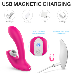 Vibrateur à succion télécommandé pour femmes, stimulation du point <span class=keywords><strong>G</strong></span> et du clitoris, masturbation féminine, vibromasseur pour femme - Product Image 5