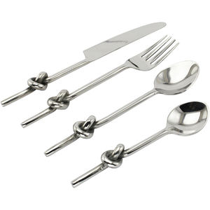 Juego de cubiertos de un solo nudo, forja a mano - Product Image 4