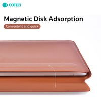 Funda Protectora Impermeable de Cuero PU Ultrafina COTECi, Funda para Portátil, Funda Interior para Macbook