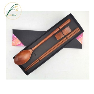 Tự nhiên Nhật Bản Hàn Quốc phổ biến bằng gỗ dao kéo muỗng đũa <span class=keywords><strong>Fork</strong></span> <span class=keywords><strong>Set</strong></span> - Product Image 1