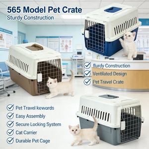 <span class=keywords><strong>Caisse</strong></span> <span class=keywords><strong>de</strong></span> <span class=keywords><strong>transport</strong></span> pour animaux <span class=keywords><strong>de</strong></span> compagnie en PP durable, conforme aux normes aériennes, avec ventilation sur 4 côtés, vente en gros - Product Image 4