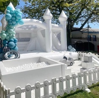 Ensemble de jeux gonflables pour bébés et enfants avec rebondisseur bleu en PVC de 0,55 mm – Équipement gonflable intérieur/extérieur pour fêtes résidentielles et location