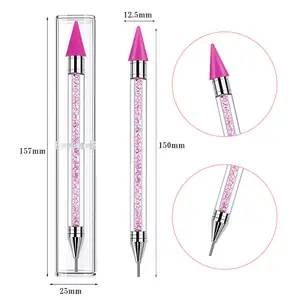 Nail Point Pens For Salons Professional Manicure Pedicure Tools Wholesale Colorful DIY 5D Painting Nail Art Rhinestone Pen