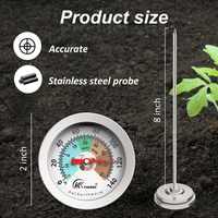 Garden Worm Compost Thermometer Temperature Instrument for Measuring Soil and Worm Compost