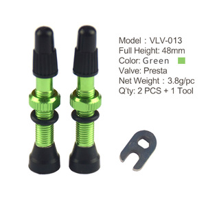 Tige de valve Presta 60 mm en alliage d'aluminium noir, outil pour valve de pneu de vélo, accessoire de cyclisme - Product Image 4